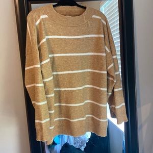 Oversized striped sweater